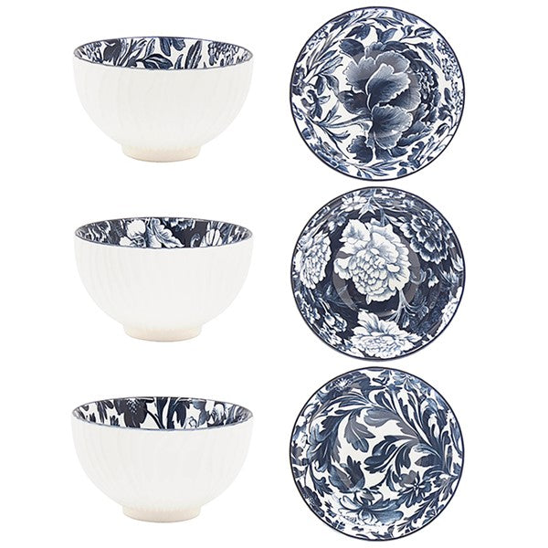 Tuscany Dark Blue Fleur Bowl Small