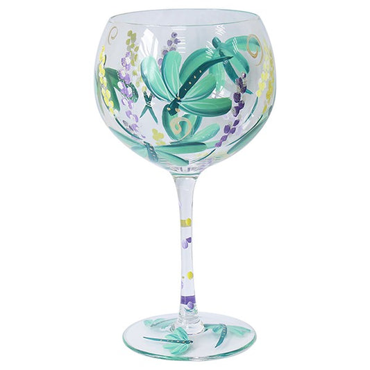 Hand Painted Glass Gin Dragonfly In Gift Box