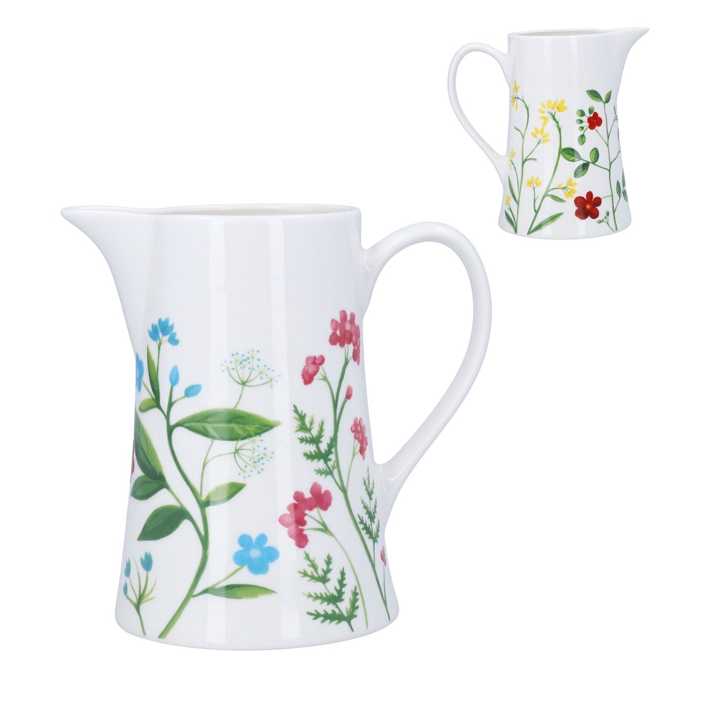 Gisela Graham Bone China Jug, Medium - Meadow