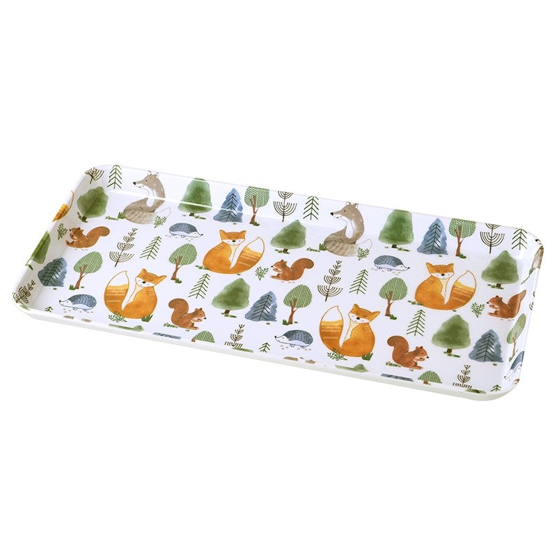 Oblong Autumn Fox Tray