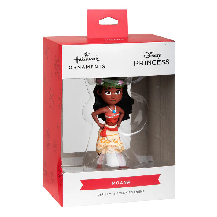 Collectable Disney Ornament - Moana With Flower Crown Design