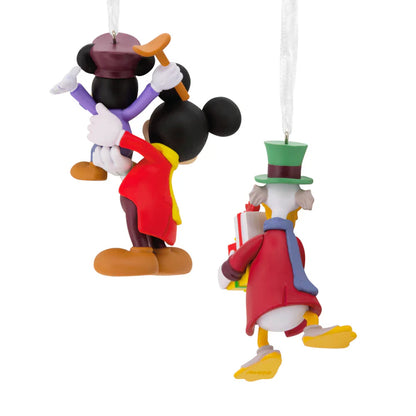 Storied Moments Disney Christmas Ornaments - Set of 2 - Mickey's Christmas Carol