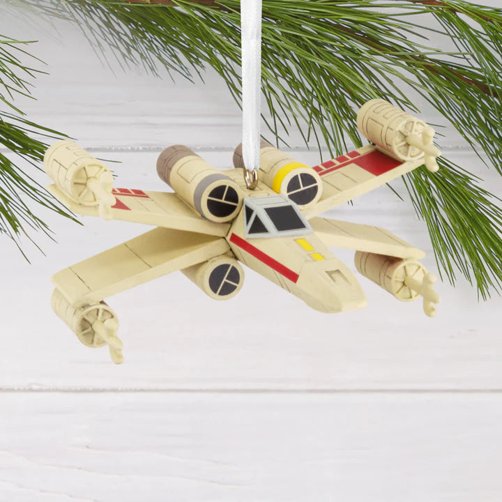 Collectable Star Wars™ Hanging Ornament - X Wing Fighter Ship Design