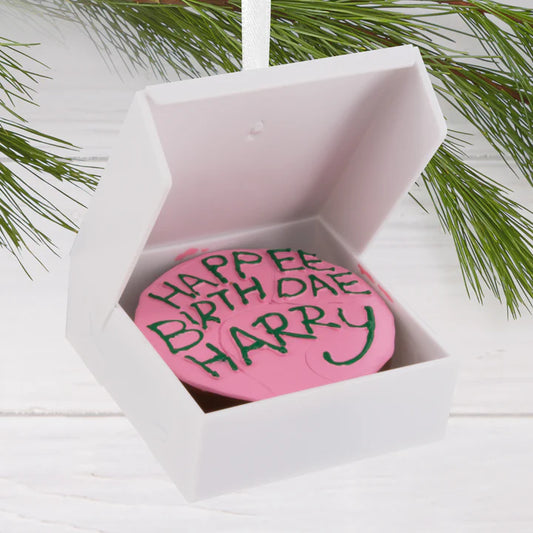 Collectable Harry Potter™ - Harry's Pink 11th Birthday Cake Ornament