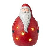 Large LED Santa with Cut out Stars