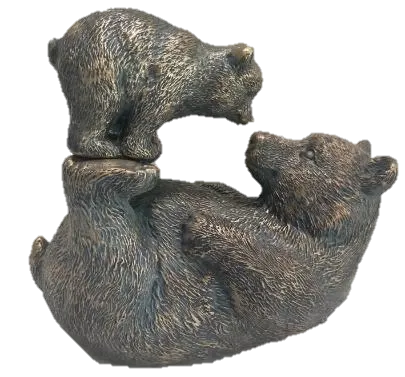 Playful Bear and Cub