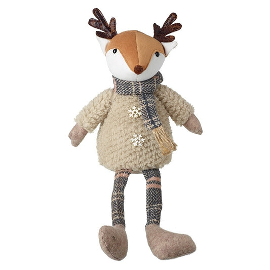 Sitting Fox With Cream Jumper