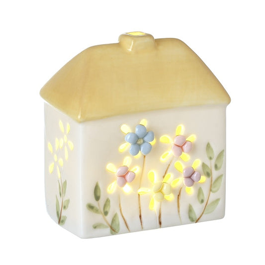 Floral Ceramic Led House