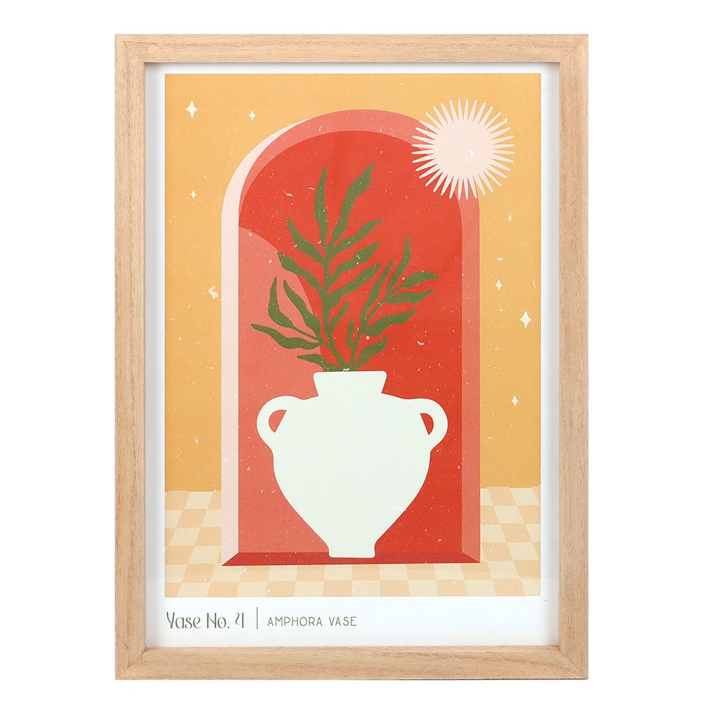 Framed Wall Art Print Vase No.4