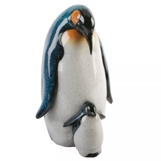 Naturecraft Polished Stone Effect - 2 Penguins 30cm