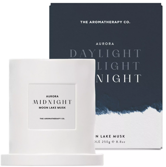 250g Aurora Midnight Ceramic Candle Moon Lake Musk