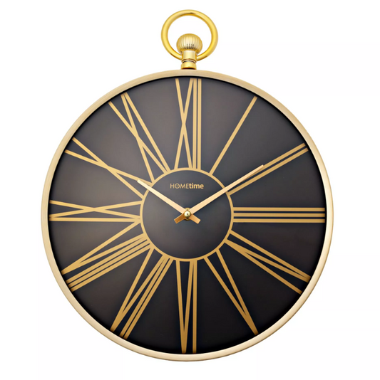 Gold Aluminium Wall Clock 32cm