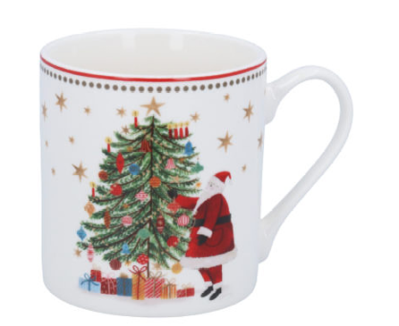 Nostalgia New Bone China Santa/Tree Mug
