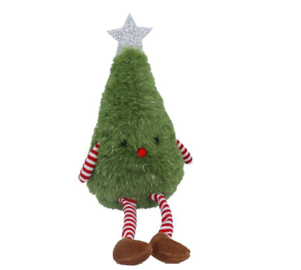 Fabric Christmas Tree Man Shelf Sitter