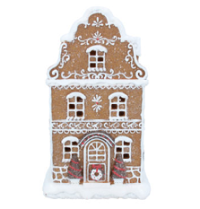 White Iced LED Gingerbread Townhouse