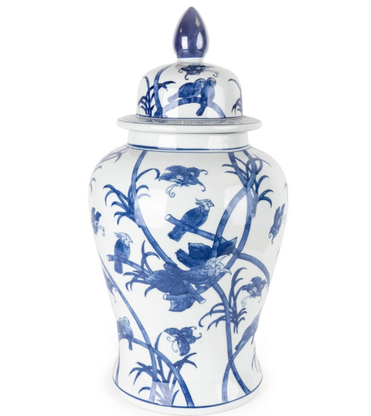 Extra Large Ginger Jar - Blue/White