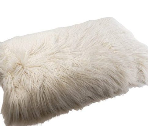 Luxury Large 125 x 150cm Faux Fur Throw - Cream