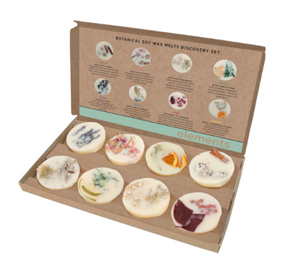 Stoneglow Elements Discovery Set - Botanical Scented Soy Wax Melts Gift Set of 8