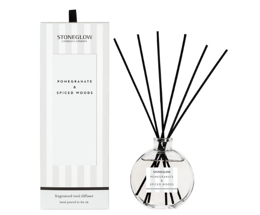 Stoneglow Modern Classics - Pomegranate & Spiced Woods - Scented Reed Diffuser 120ml