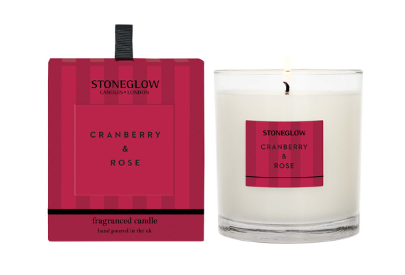 Stoneglow Modern Classics - Cranberry & Rose - Scented Candle - Boxed Tumbler