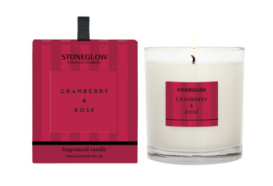 Stoneglow Modern Classics - Cranberry & Rose - Scented Candle - Boxed Tumbler