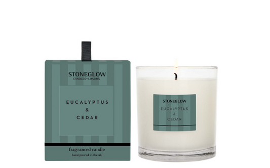 Stoneglow Modern Classics - Eucalyptus & Cedar - Scented Candle - Boxed Tumbler