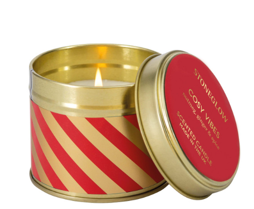Cosy Vibes - Nutmeg, Ginger & Spice Scented Candle Tin
