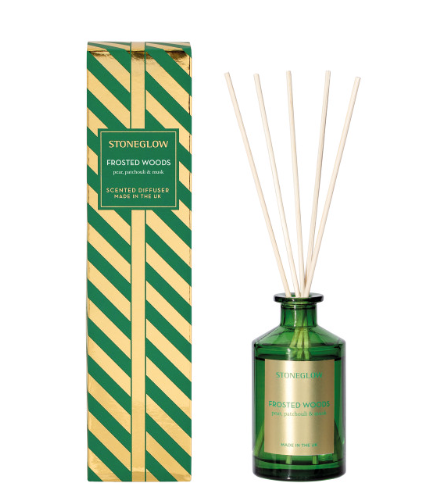 Stoneglow Frosted Woods - Pear, Patchouli & Musk Scented Reed Diffuser 100ml