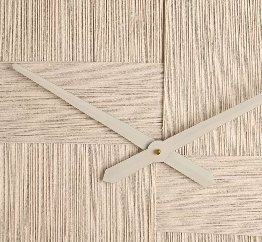 Hestia Thread Wall Art Clock - Cream