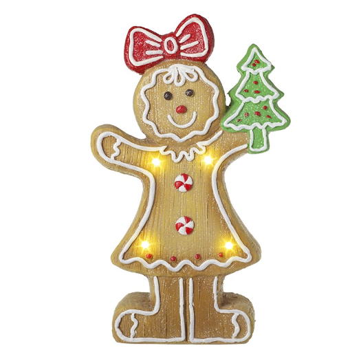 Light Up Gingerbread Girl 39cm