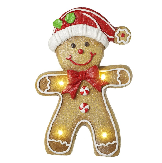 Light Up Gingerbread Boy 33cm