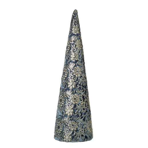 Deep Blue Patterned Cone 76cm