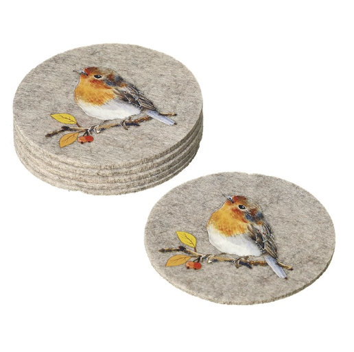 Felt Robin Coasters