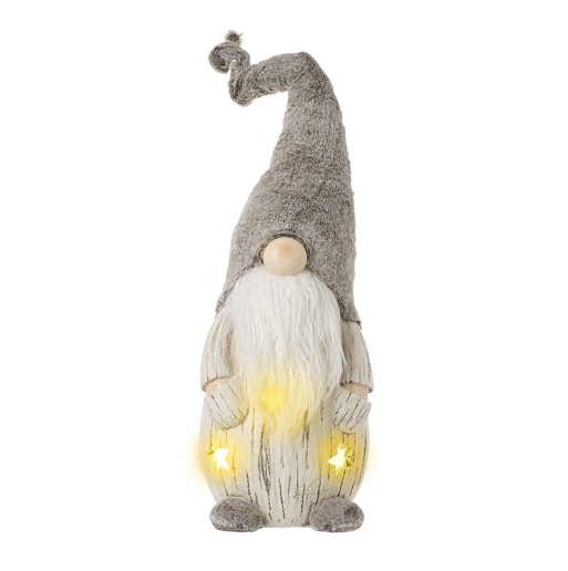 Large 1 Meter Tall Light Up Gonk In Brown Fur Hat