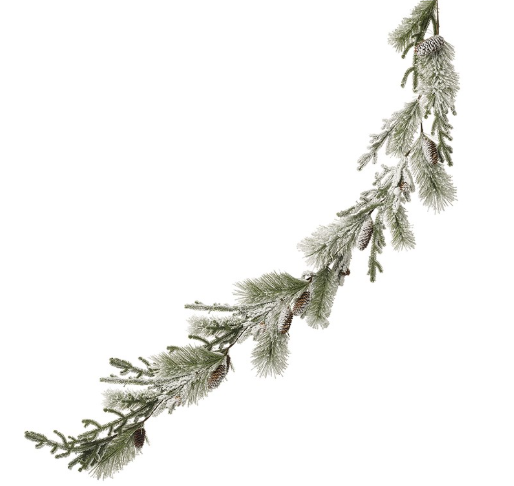 183CM Snowy Garland