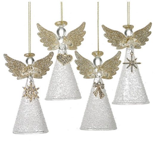 Glass Hanging Angel