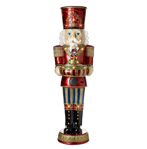 IN STORE ONLY - Mains Powered Tall Nutcracker Santa With Moving Train