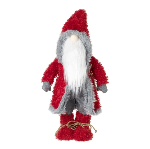Red And Grey Standing Santa
