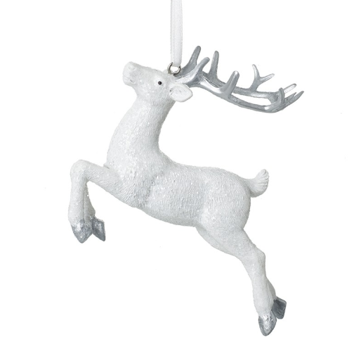 Flying White Reindeer Hanger