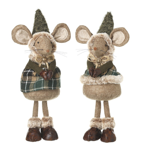 Standing Mouse With Tartan Coat
