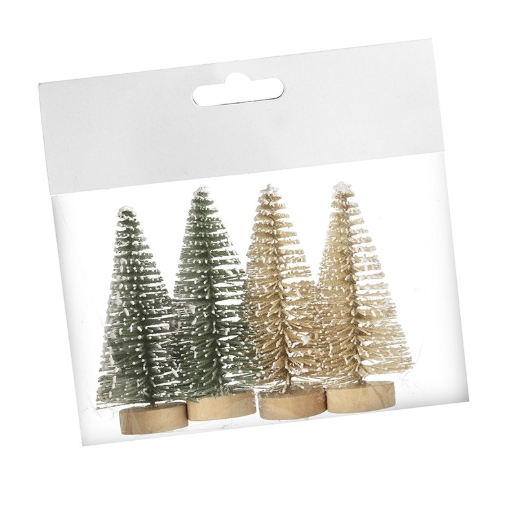 Mini Brush Tree Set of 4