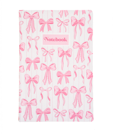 Pink Bow A5 Notebook