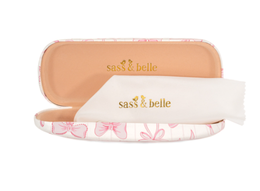Pink Bow Glasses Case