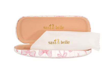 Pink Bow Glasses Case