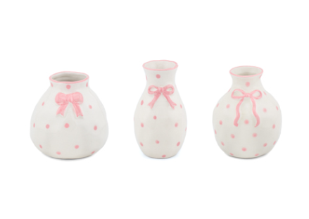 Bow Mini Vases - Assorted -  Sold Individually