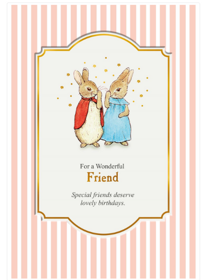 Beatrix Potter-Peter Friend Birthday Card