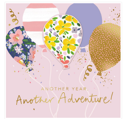 Another Year Balloon Birthday Card