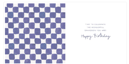 Grandson Star Birthday Card