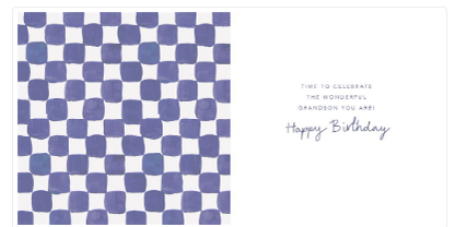 Grandson Star Birthday Card