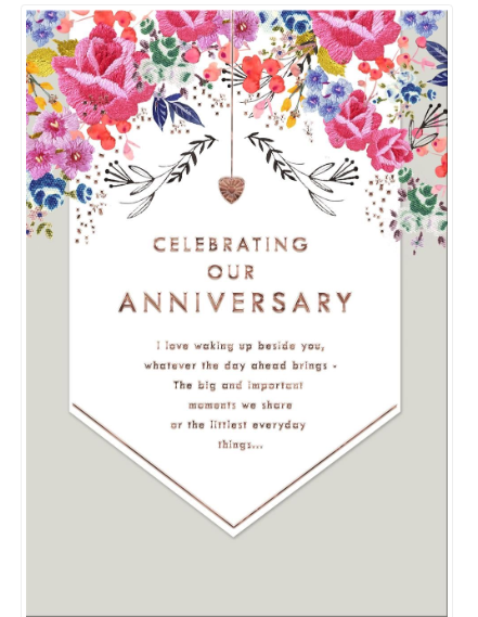 Celebrating Our Anniversary Card
